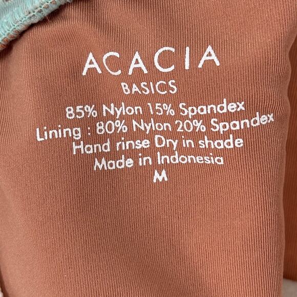 Acacia Swimwear Tidepool Seafoam Ehukai One Piece Surf Suit Swimsuit - Picture 11 of 11